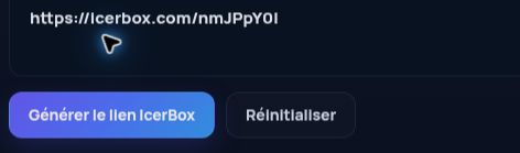 Véritable lien IcerBox.com dans le champ MultiDebrid. Ouvrez pour agrandir.