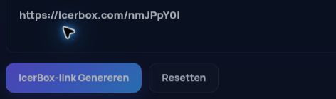 Echte IcerBox.com-link in het MultiDebrid-invoerveld. Open om te vergroten.