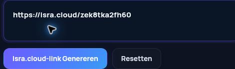 Echte Isra.cloud-link in het MultiDebrid-invoerveld. Open om te vergroten.