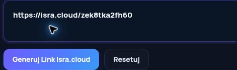 Prawdziwy link Isra.cloud w polu MultiDebrid. Otwórz, aby powiększyć.