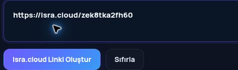 MultiDebrid kutusuna yapıştırılmış gerçek Isra.cloud bağlantısı. Büyütmek için aç.