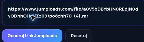 Prawdziwy link Jumploads.com w polu MultiDebrid. Otwórz, aby powiększyć.