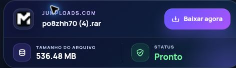 Resultado real do Jumploads.com: nome, tamanho e próxima ação. Abra para ampliar.