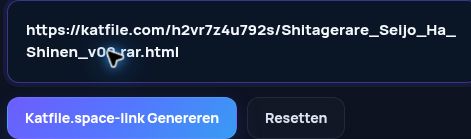 Echte Katfile.space-link in het MultiDebrid-invoerveld. Open om te vergroten.