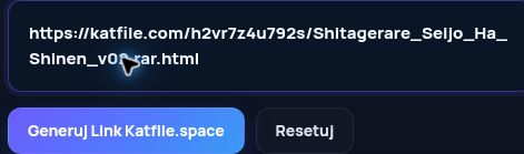 Prawdziwy link Katfile.space w polu MultiDebrid. Otwórz, aby powiększyć.