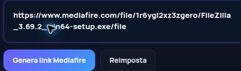 Link Mediafire.com reale nel campo MultiDebrid. Apri per ingrandire.