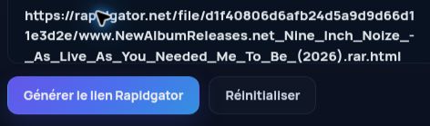Véritable lien Rapidgator.net dans le champ MultiDebrid. Ouvrez pour agrandir.