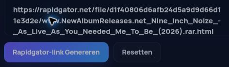 Echte Rapidgator.net-link in het MultiDebrid-invoerveld. Open om te vergroten.