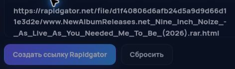Настоящая ссылка Rapidgator.net в поле MultiDebrid. Откройте для увеличения.