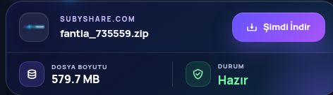 Gerçek Subyshare.com sonucu: dosya adı, boyut ve sonraki işlem. Büyütmek için aç.