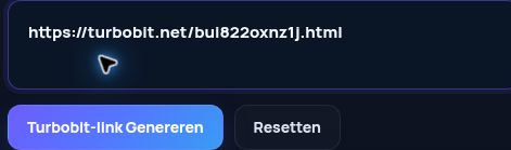 Echte Turbobit.net-link in het MultiDebrid-invoerveld. Open om te vergroten.