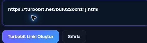 MultiDebrid kutusuna yapıştırılmış gerçek Turbobit.net bağlantısı. Büyütmek için aç.