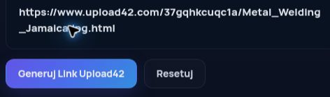 Prawdziwy link Upload42.com w polu MultiDebrid. Otwórz, aby powiększyć.
