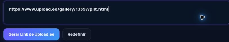Link real do Upload.ee no campo do MultiDebrid. Abra para ampliar.