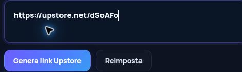 Link Upstore.net reale nel campo MultiDebrid. Apri per ingrandire.