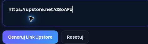 Prawdziwy link Upstore.net w polu MultiDebrid. Otwórz, aby powiększyć.