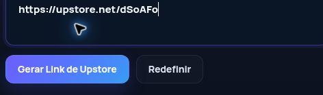 Link real do Upstore.net no campo do MultiDebrid. Abra para ampliar.