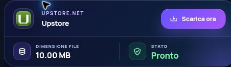 Risultato reale di Upstore.net: nome, dimensione e azione successiva. Apri per ingrandire.