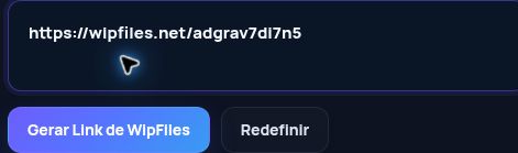 Link real do WipFiles.net no campo do MultiDebrid. Abra para ampliar.