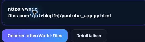 Véritable lien World-Files.com dans le champ MultiDebrid. Ouvrez pour agrandir.