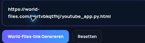 Echte World-Files.com-link in het MultiDebrid-invoerveld. Open om te vergroten.