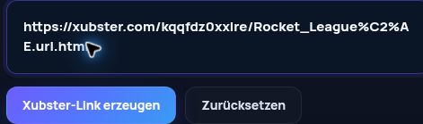 Echter Xubster.com-Link im MultiDebrid-Eingabefeld. Zum Vergrößern öffnen.
