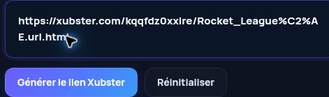 Véritable lien Xubster.com dans le champ MultiDebrid. Ouvrez pour agrandir.